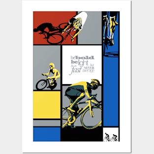 Motivational Inspiring retro Cycling poster Posters and Art